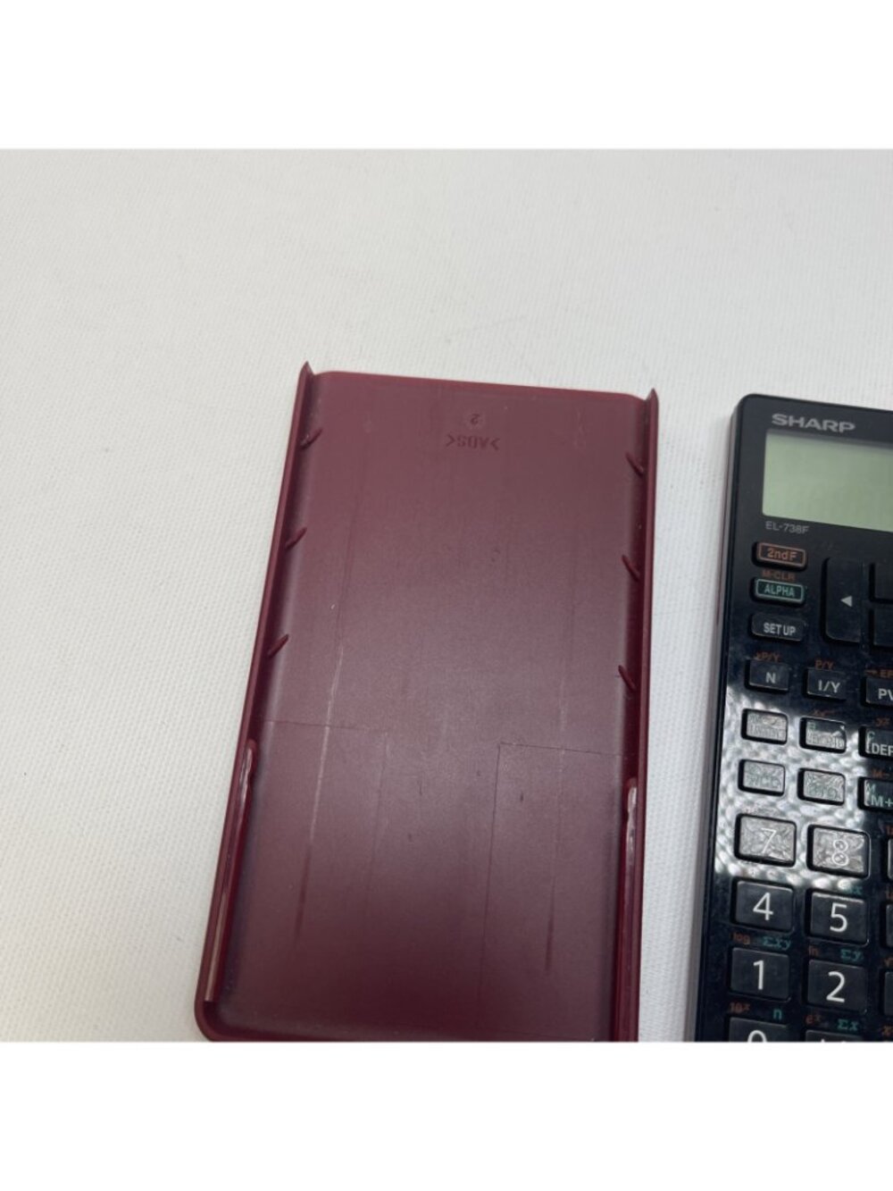 Sharp EL-738F Financial Calculator With Protective Case  Tested - Picture 3 of 9